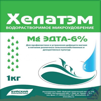 Удобрение ХЕЛАТЭМ Mg 6 Mg EDTA (ЭДТА) 6% купить в Нижнекамске