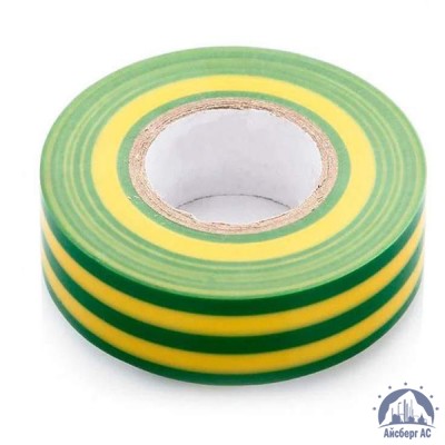 Лента изоляционная ПВХ (Авалон) 15 мм жёлто-зелёная купить в Нижнекамске